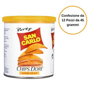 San carlo chips dore' gusto vivace confezione da 12 pezzi da 45 grammi