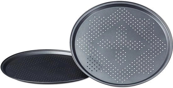 Piatti per pizza rotondi - set da 2 - multifunzionali - 32 cm