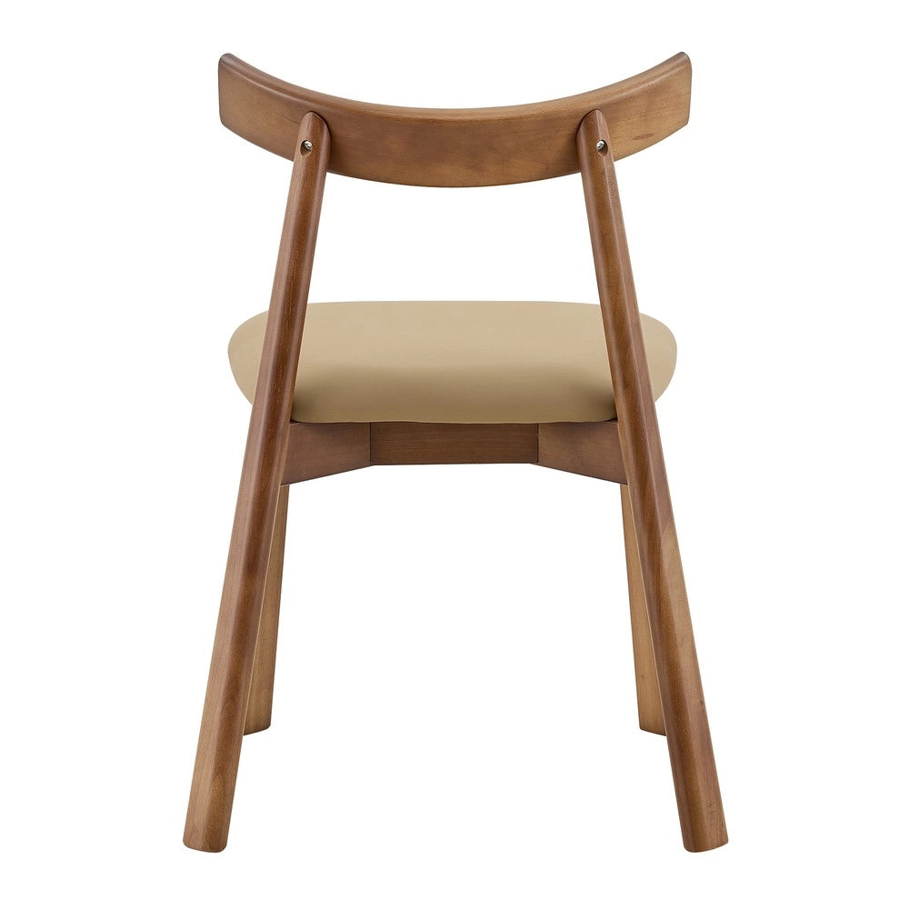 Set 2 Sedie da Pranzo Imbottite ¨C MINIMAL ¨C Legno, Schienale Ergonomico, Moderne