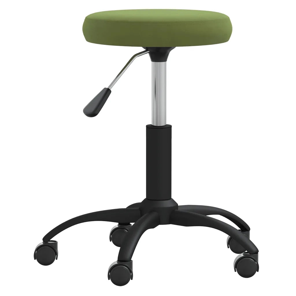 Sgabello da Massaggio in Velluto Verde Chiaro CFW5504606