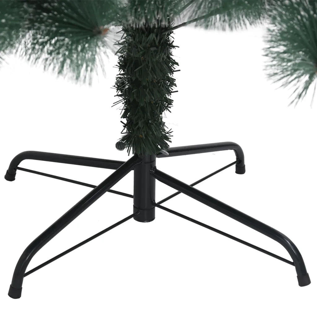 Albero di Natale Artificiale-Albero Natalizio con Supporto Verde 150 cm PET