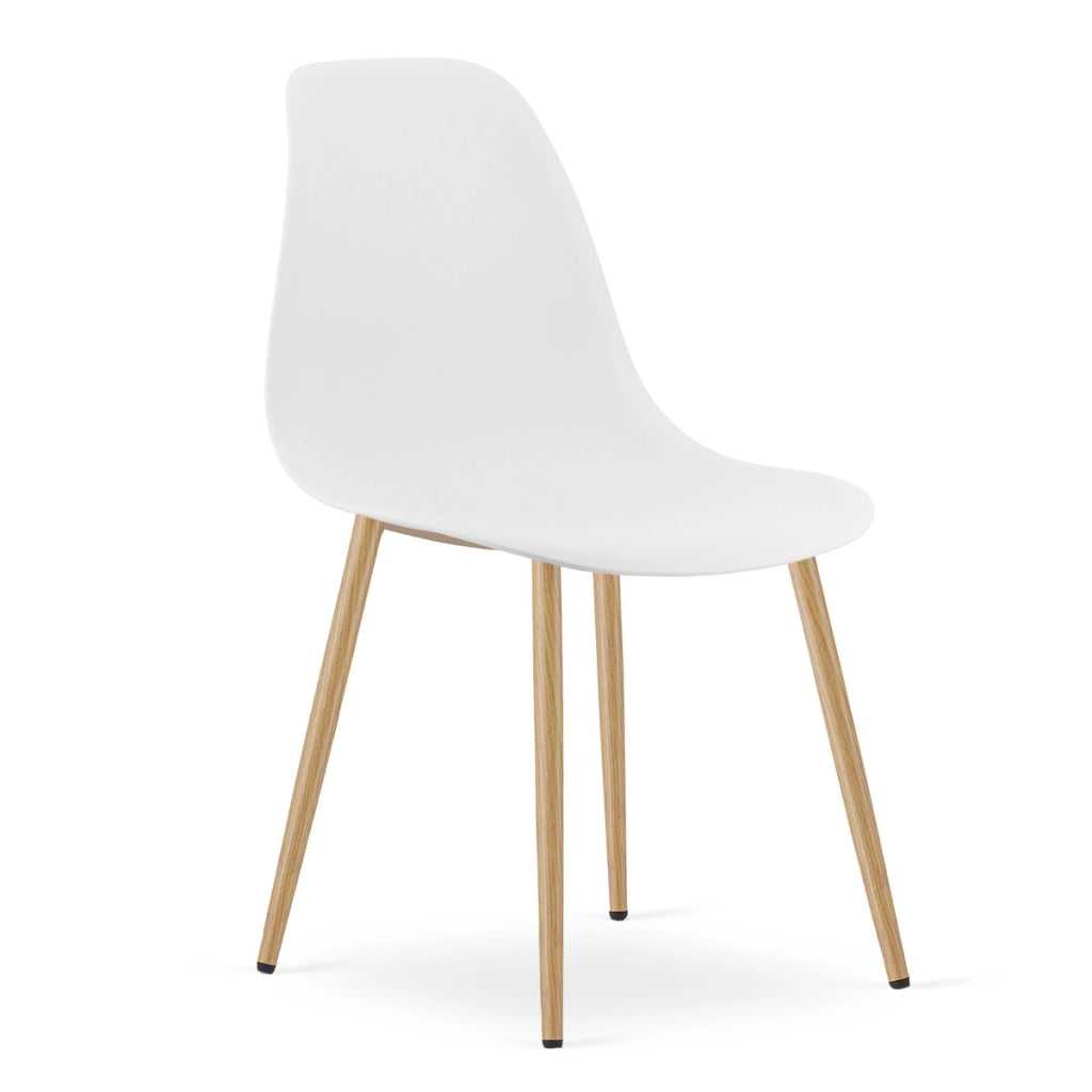 Set da pranzo scandinavo Kami con tavolo rotondo e 2 sedie Wat