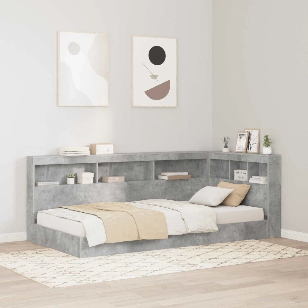 Testata contenitore Grigio cemento 75 cm Legno multistrato 3335528