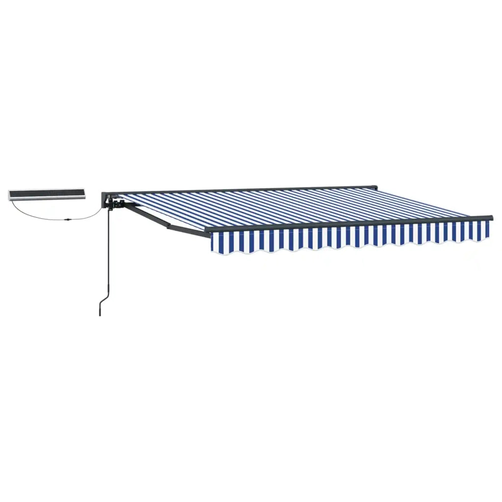 Tettuccio Elettrico Retrattile Blu, Bianco, Antracite 3,5 x 2 m 3421959