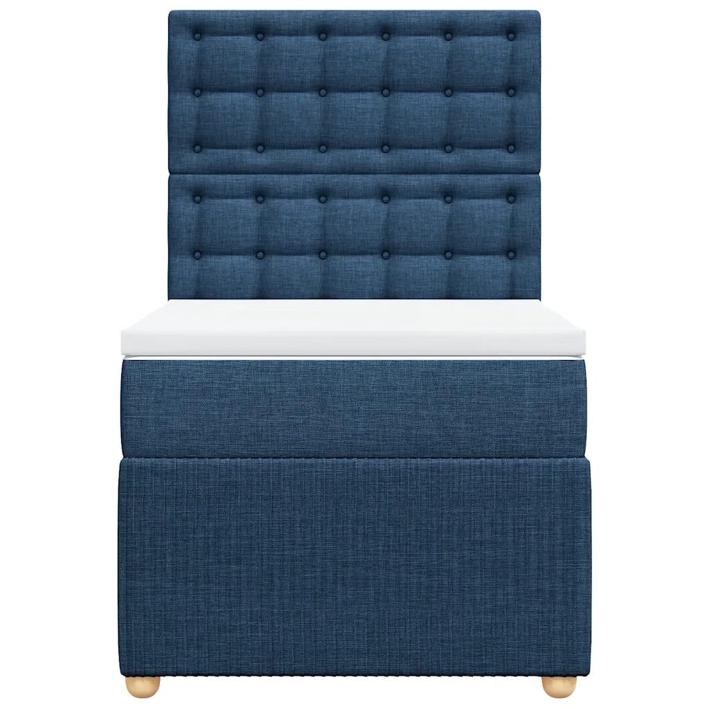 Giroletto a Molle con Materasso Blu 90x190 cm in Tessuto 3291931
