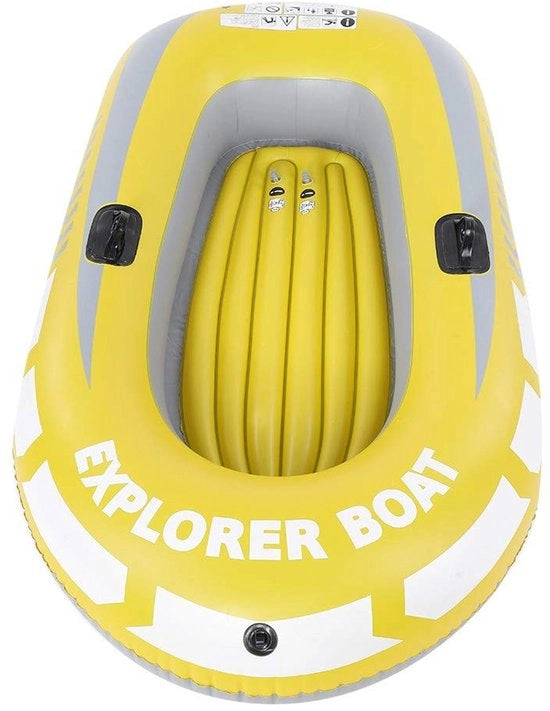 Barca Inflatabile Premium Qualità - Barca Inflabile 2 Persone - Barche Inflabili - Adatta per la Pesca - Capacità di Carico fino a 90 kg - Migliorata Visibilità - Barca in Gomma