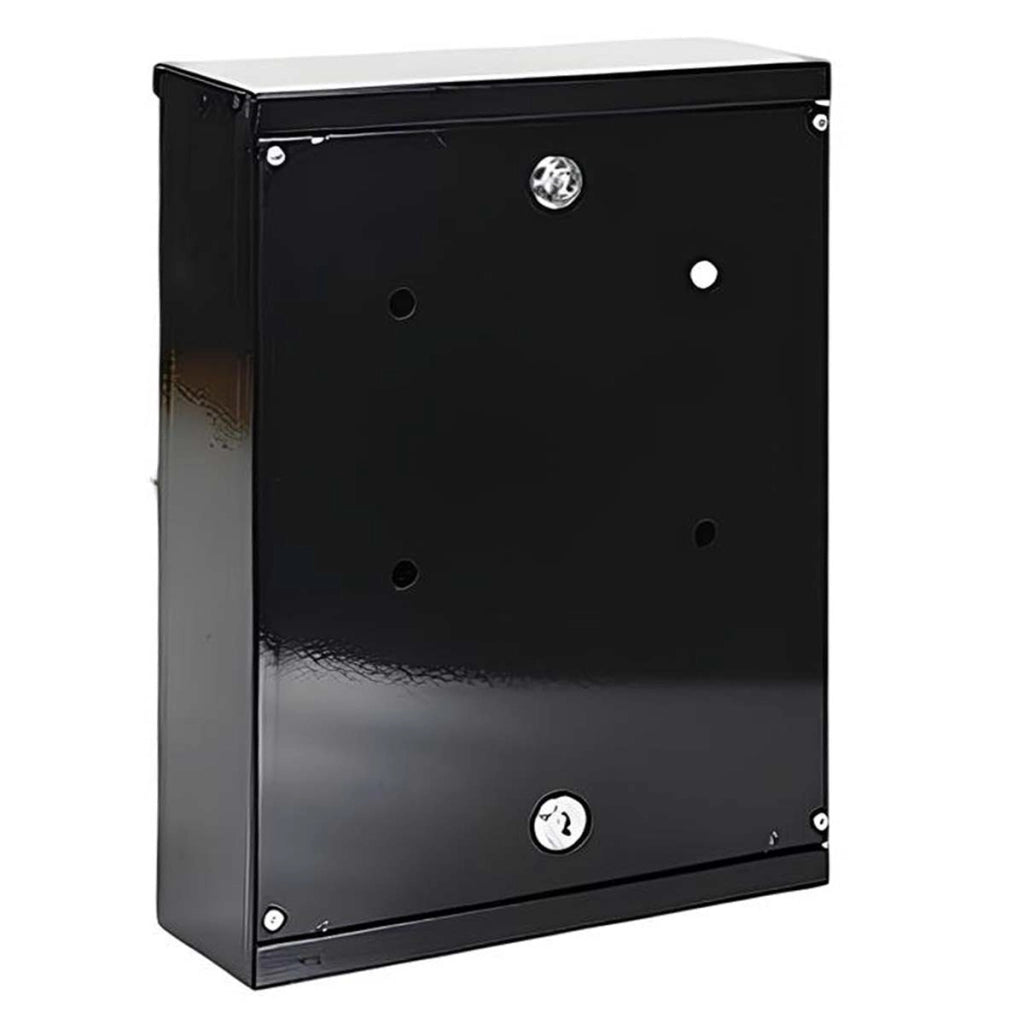 Cassetta Postale Metallica Impermeabile e Antiruggine 26×20×7.5cm Nero Avizar