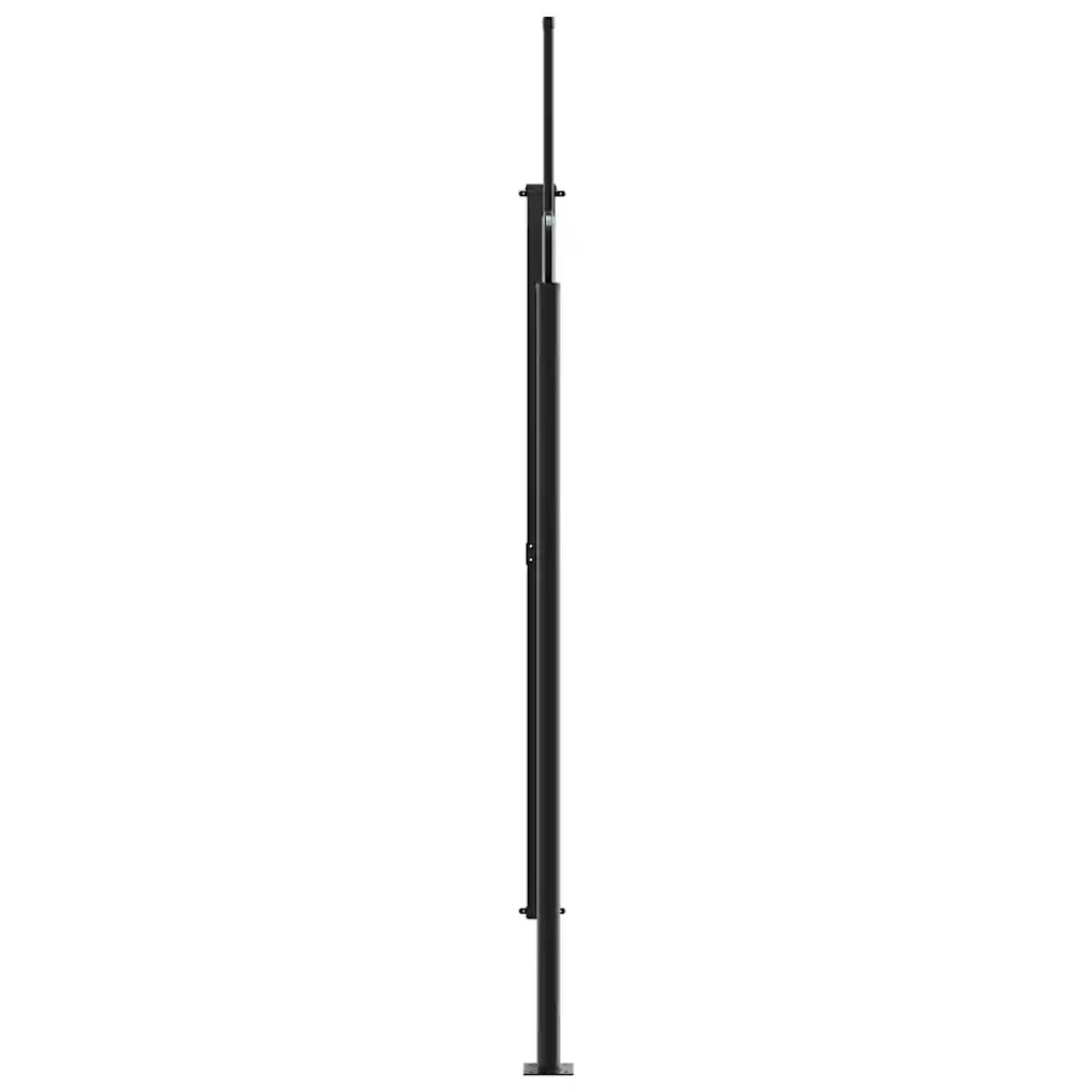 Tenda da Sole Laterale Retrattile Nera 200x600 cm 4004549