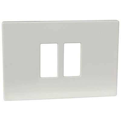 PLACCA COPRIFRUTTI VENUS MARLANVIL - RESINA AVORIO POSTI 2 RAVVICINATI  MM 115X80- 10 pezzi