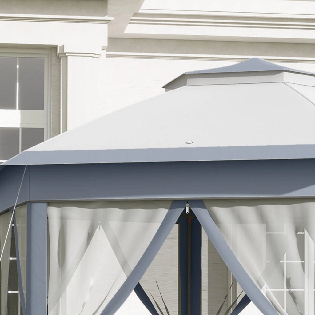 Tenda da Giardino Pieghevole 4x3,4 m ¨C Minimal ¨C Grigio