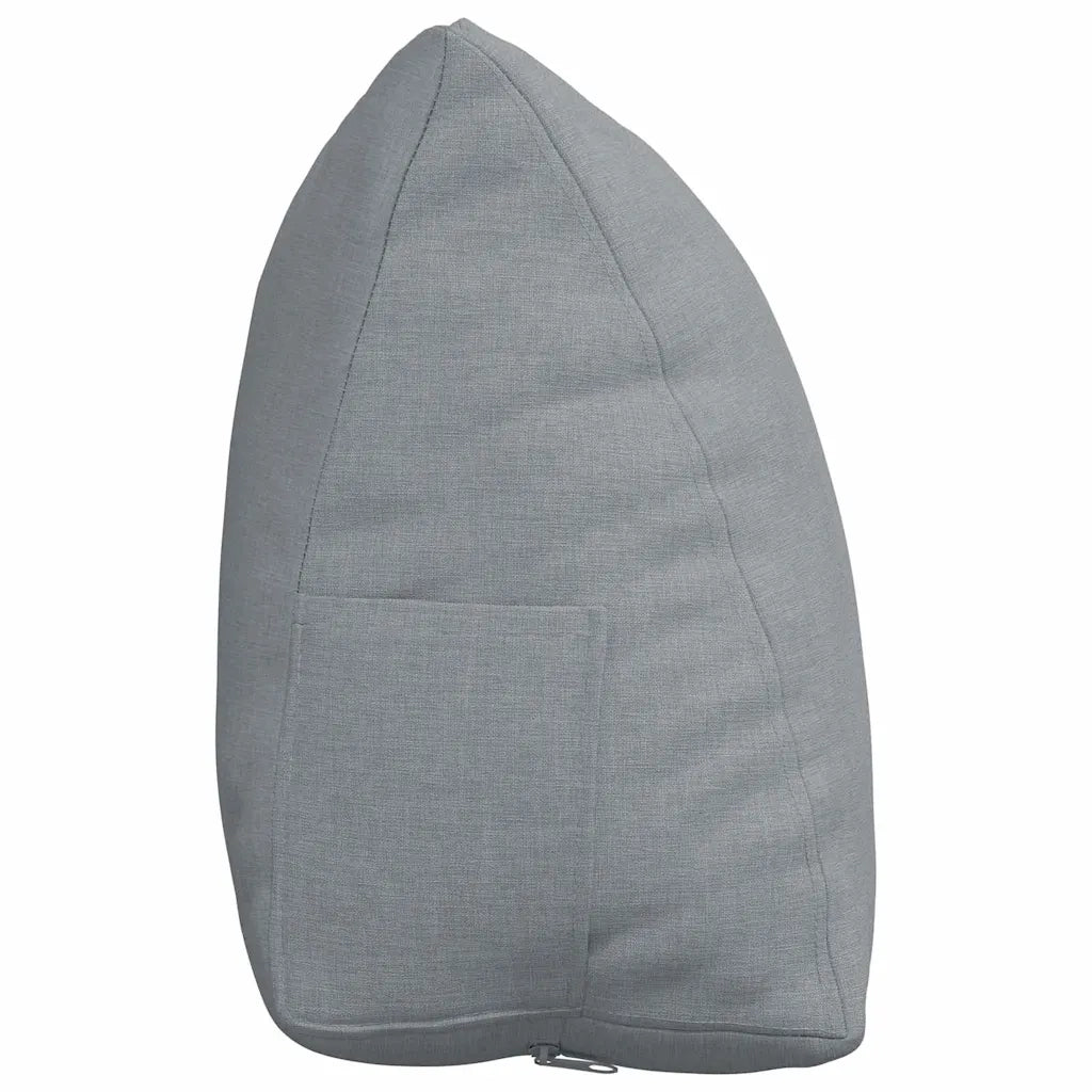 Cuscino per Schiena Grigio chiaro 45 x 20 x 35 cm Tessuto 42015002