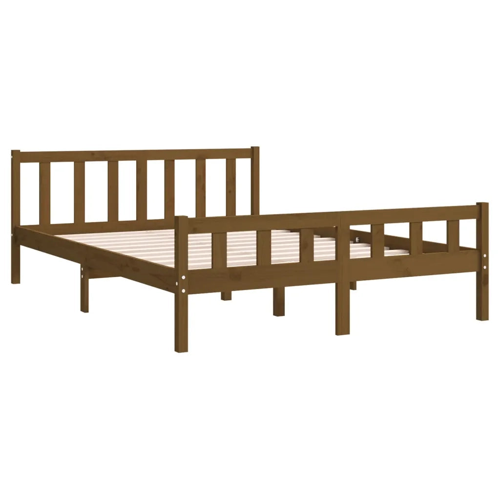 Giroletto senza Materasso Ambrato in Legno di Pino 120x200 cm 810677