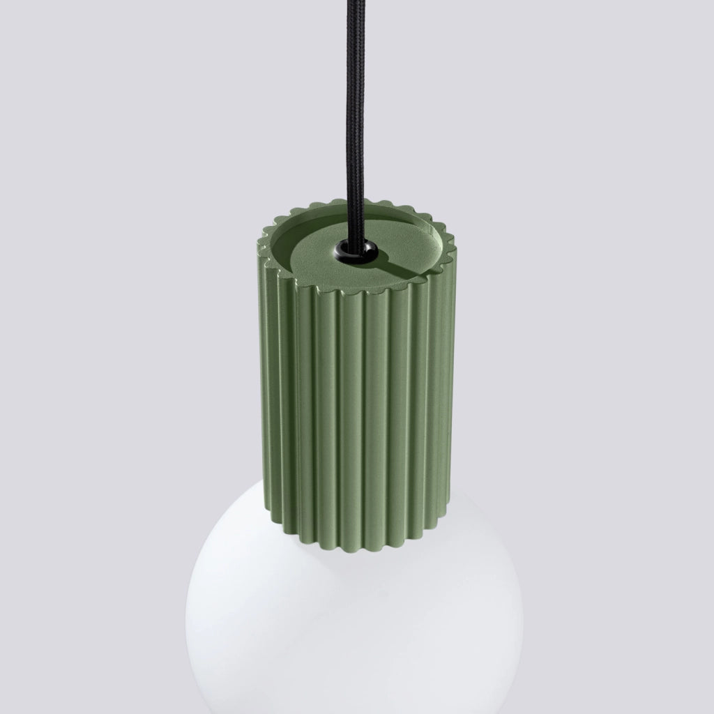 Lampada a sospensione HALO 1 verde oliva
