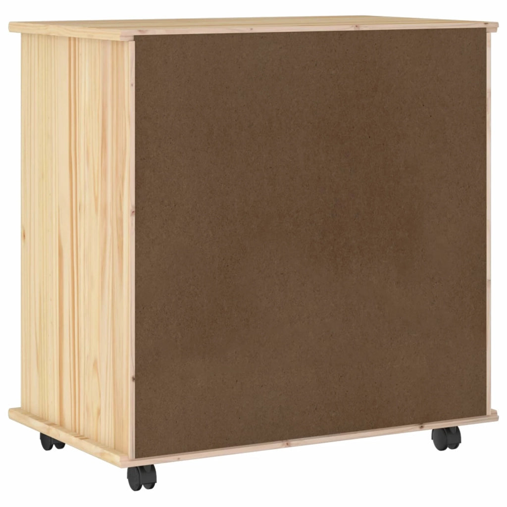 Mobile con Ruote con ruota Marrone 63,5 x 39 x 65,5 cm 42032398