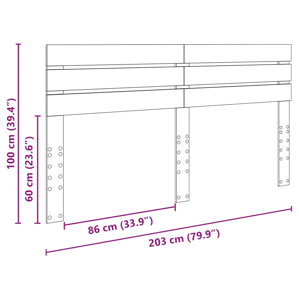 Testiera Bianco Legno ingegnerizzato 888165