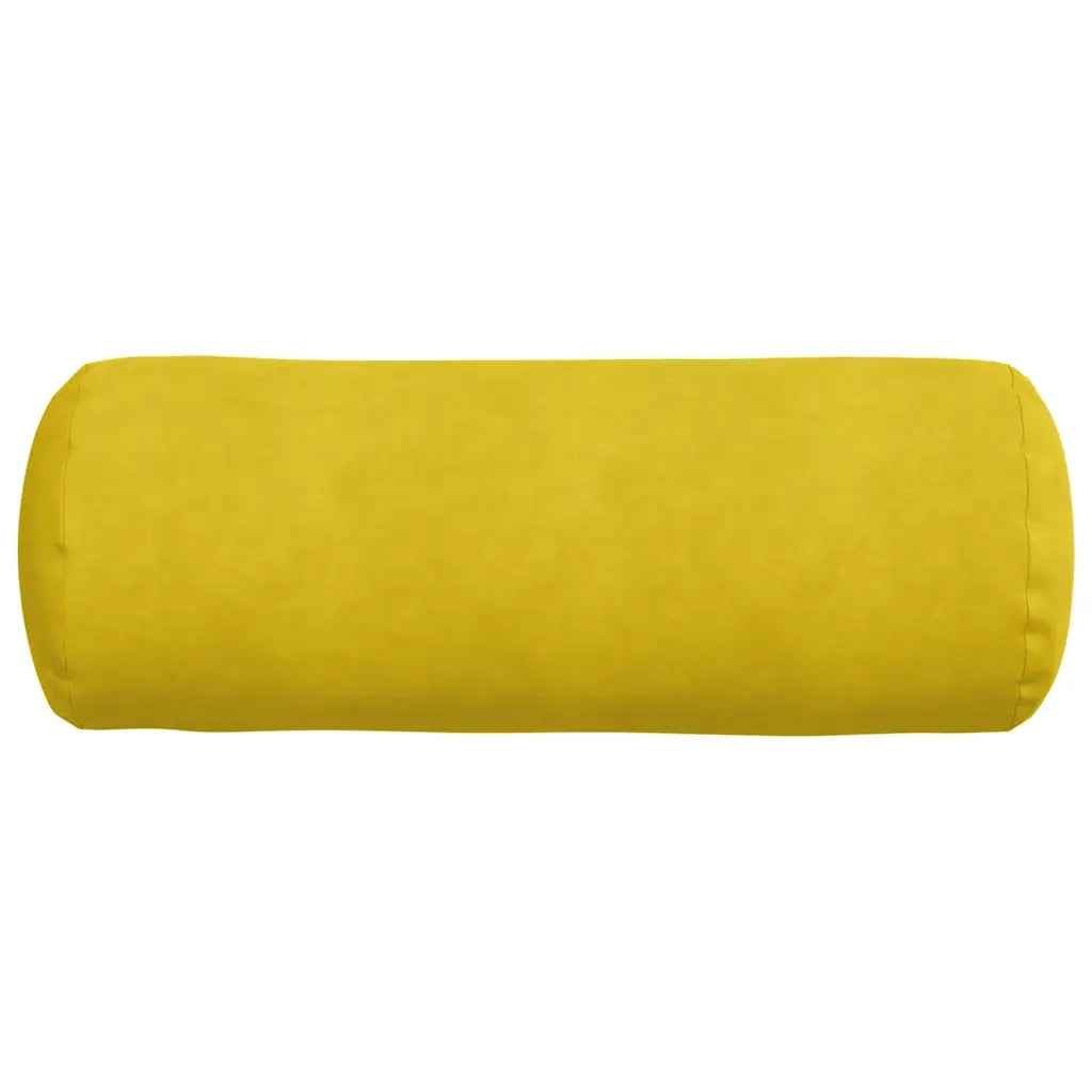Cuscini a rullo 2 pcs Giallo Ø 25 x 70 cm Tessuto in Cords 42014335