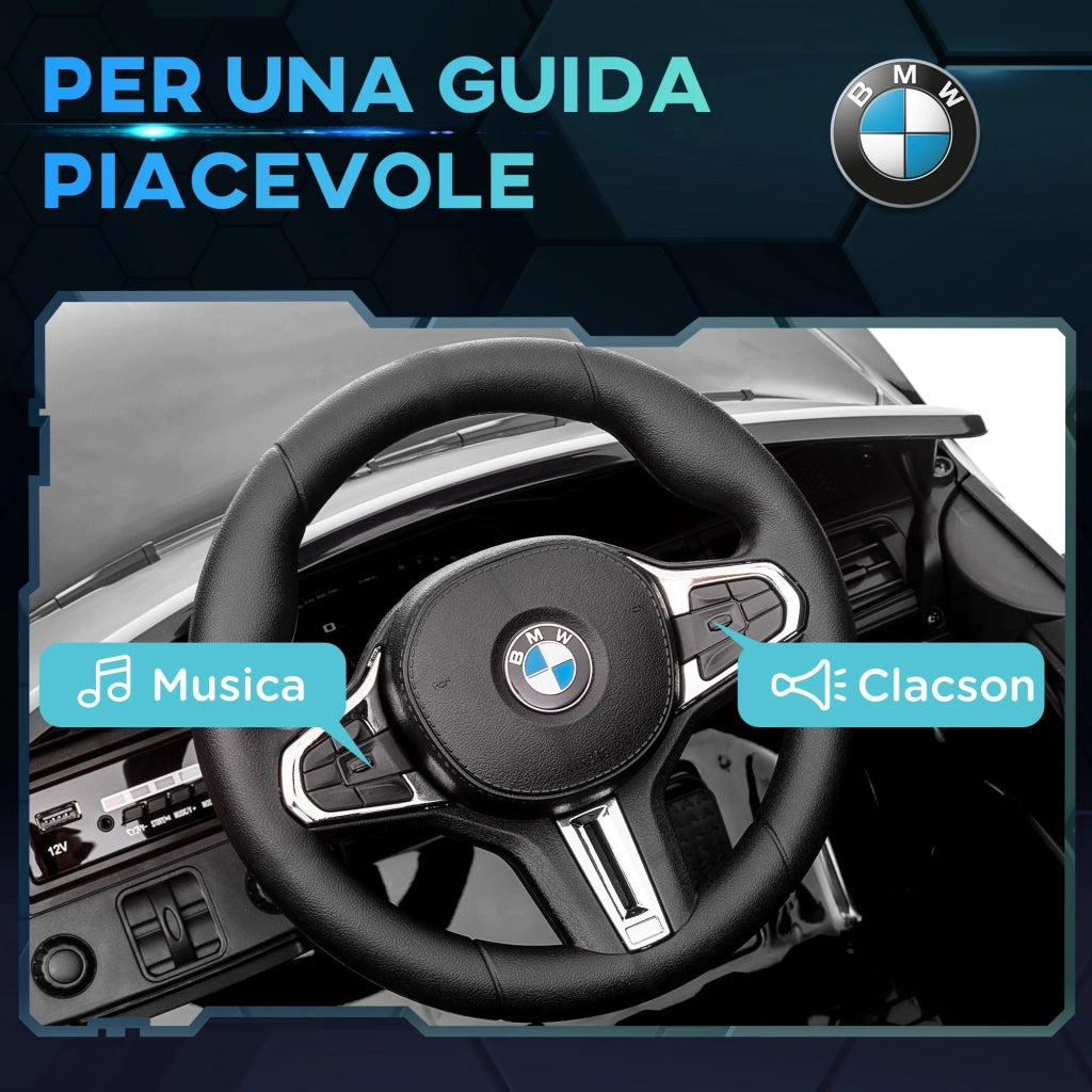Macchina Elettrica per Bambini Licenza BMW M4 con Telecomando Nero