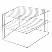 Mensola Angolare A 2 Piani Polytherm 25X25X19 Cm Quick Box - Metaltex