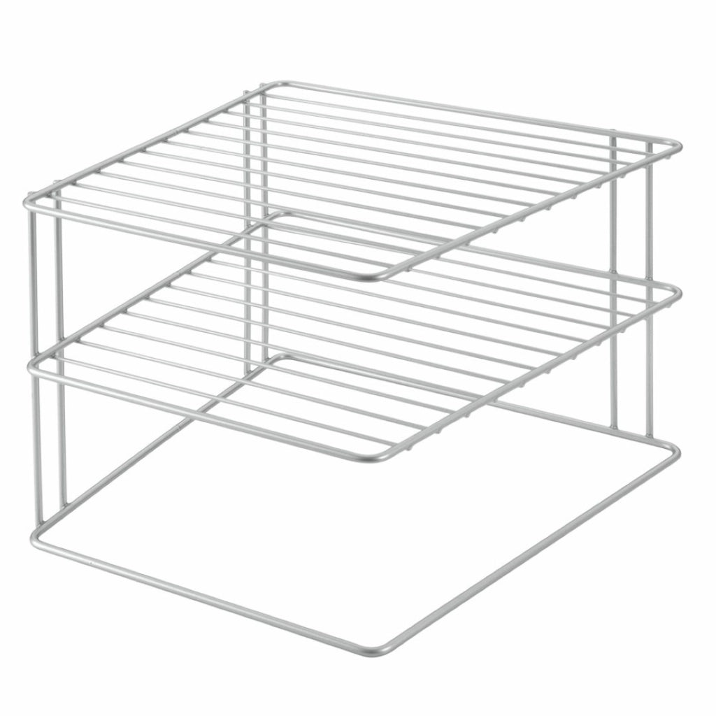 Mensola Angolare A 2 Piani Polytherm 25X25X19 Cm Quick Box - Metaltex