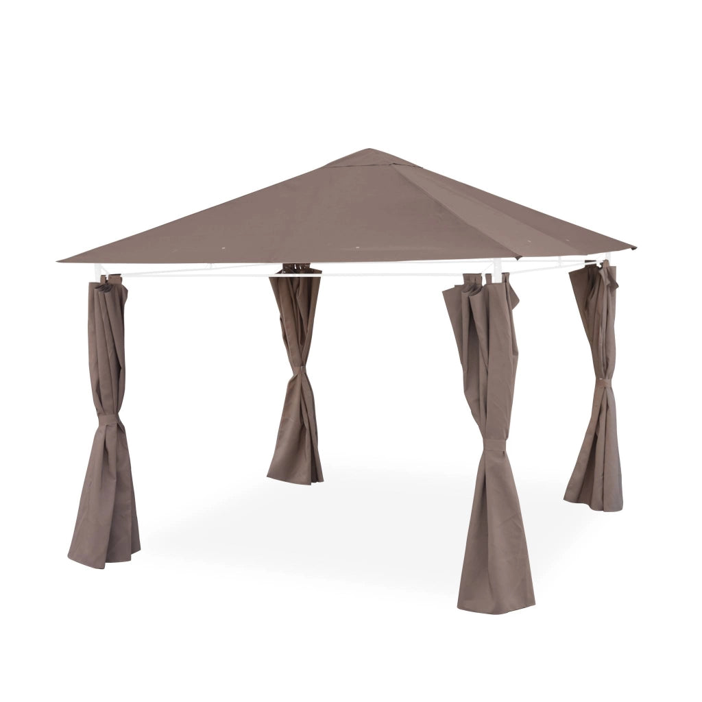 Tettoia + tende per pergolato elusa 3x3m, beige