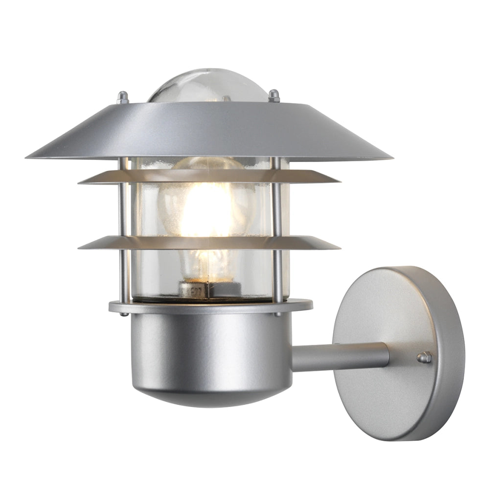 Applique esterna Helsingor argento E27 IP44 Elstead