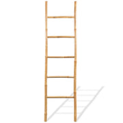 Scala Portasciugamani con 5 Pioli in Bambù 150 cm 43719