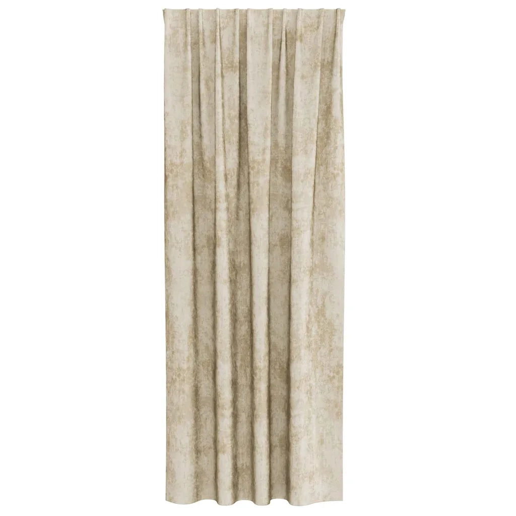 Tende in Velluto con tende 2 pcs Crema 225 x 140 cm Velluto 4107700