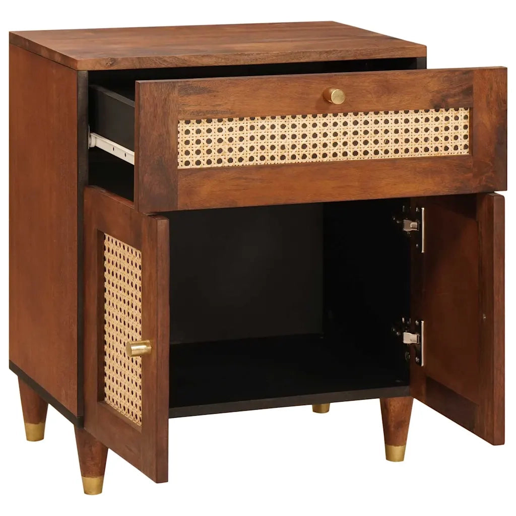 Comodini con cassetto 50 x 33 x 60 cm Legno di mango massello 4018891
