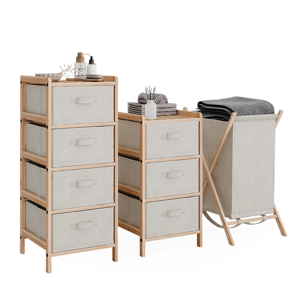 Set di mobili da bagno Bruno Beige 3 parti Vicco