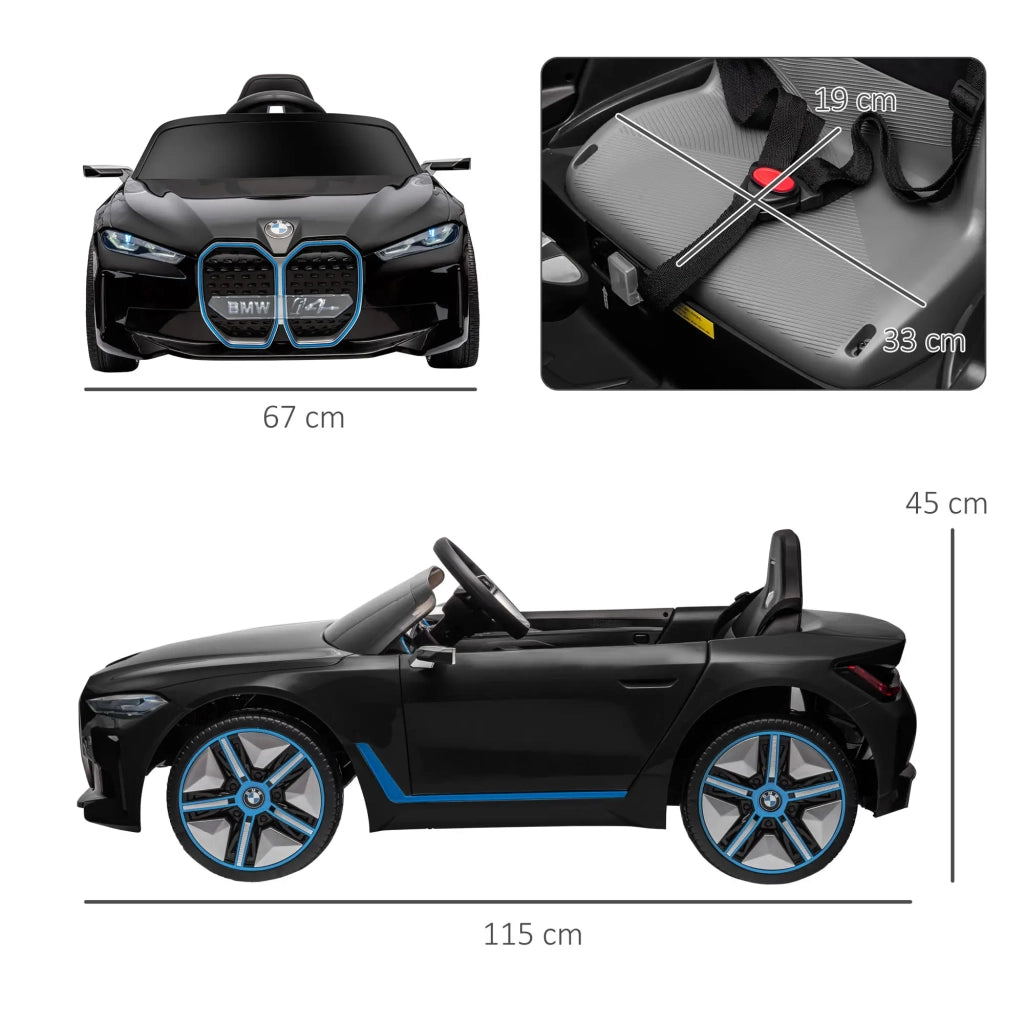 Macchina Elettrica per Bambini 12V con Licenza BMW I4 Nera