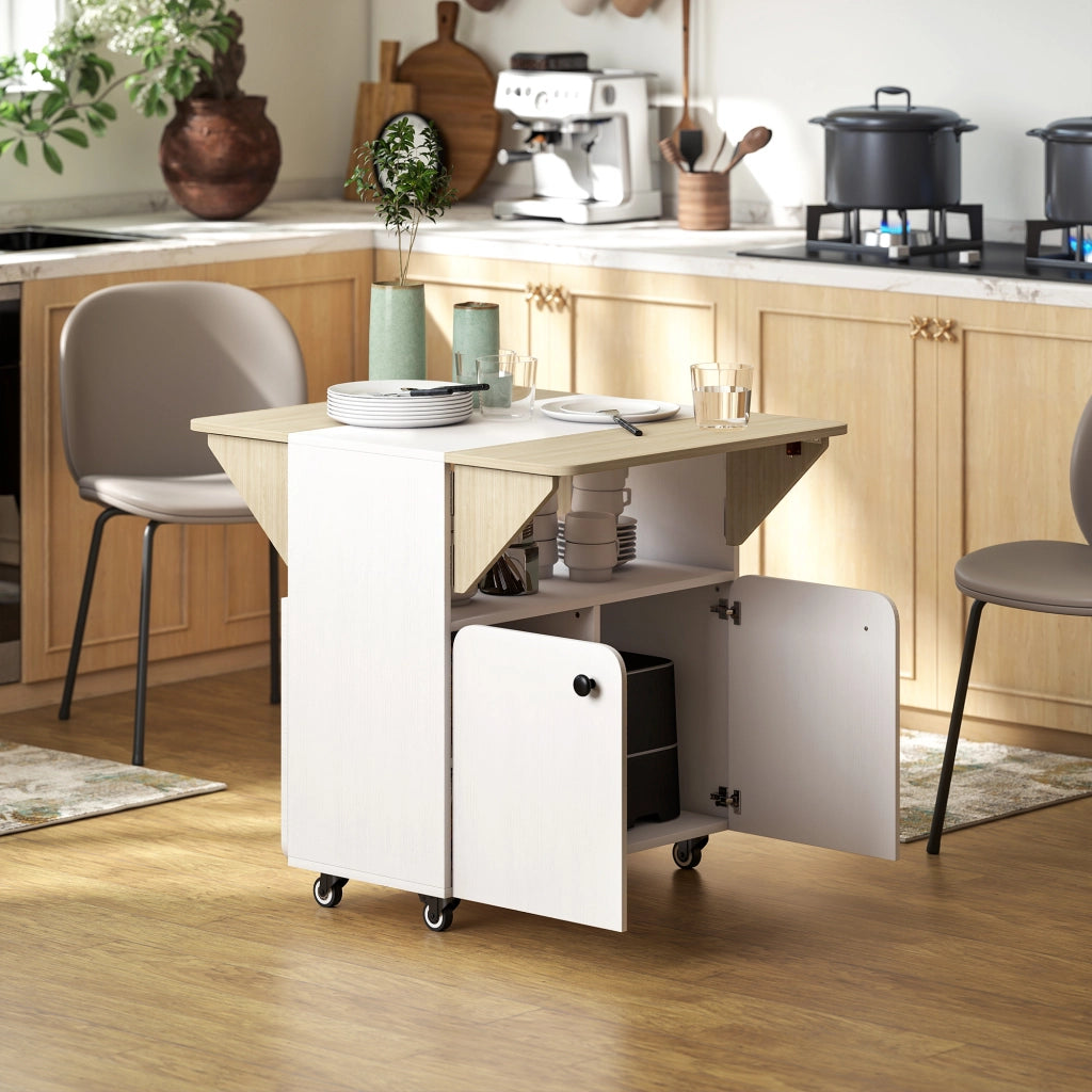 Tavolo da pranzo pieghevole 4 persone con ripiano ¨C zephmum ¨C 70x83x75 bianco