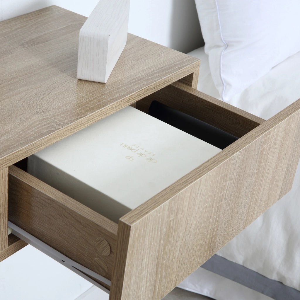 Comodino a sospensione moderno con cassetto ¨C Minimal ¨C 40x30x15 cm