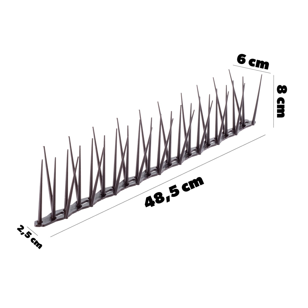 KADAX Punte anti-uccelli in plastica, alte 11,64 m, sicure, 24 pezzi