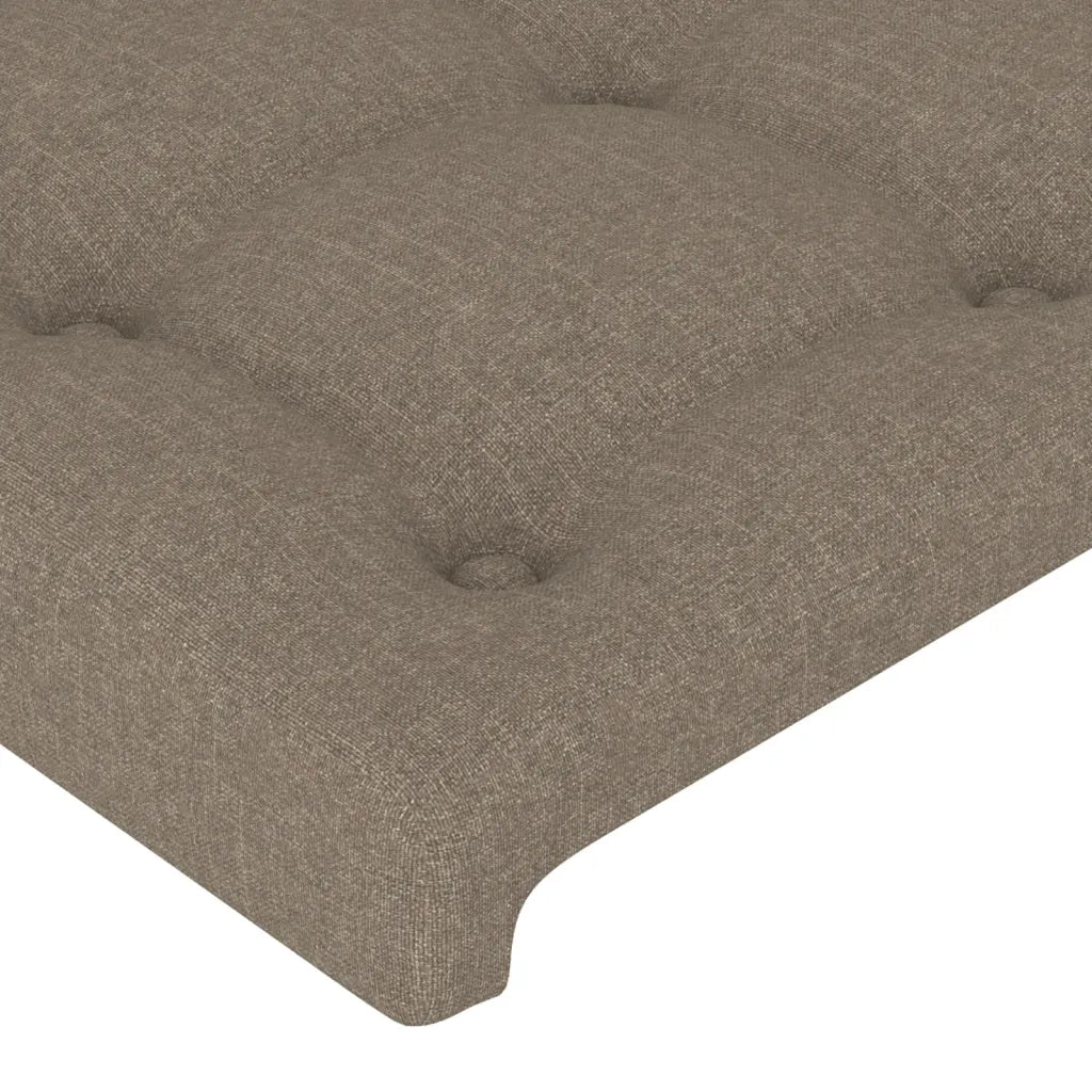 Testiera ad Orecchio-Testata con Orecchie Tortora 93x16x118/128 cm in Tessuto 333408