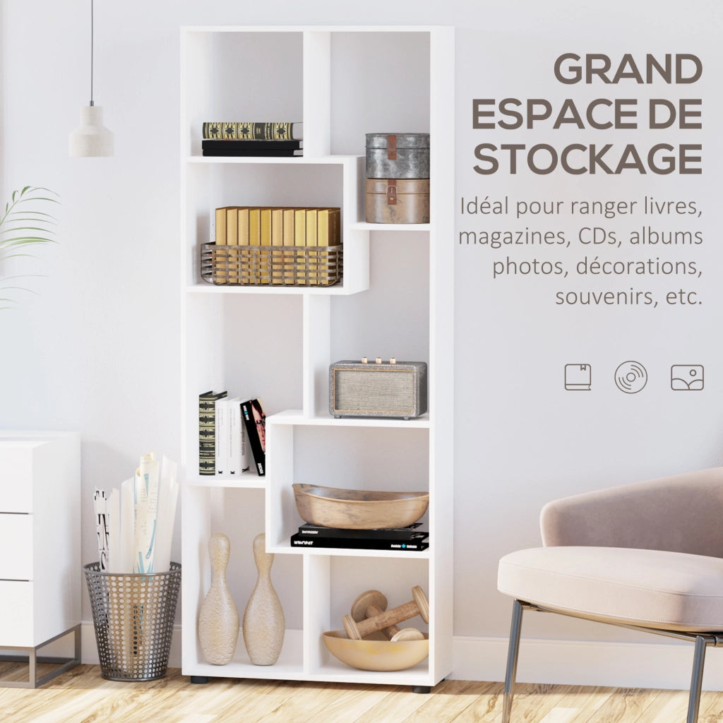 Libreria Design Moderno ¨C Minimal ¨C Bianco 70x24x178 cm