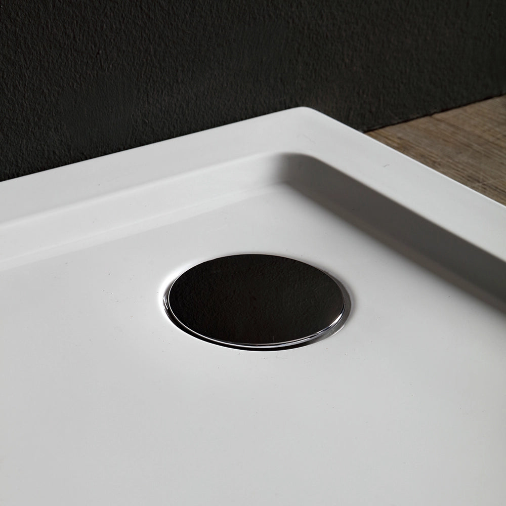 Piatto doccia semicircolare 80 cm acrilico