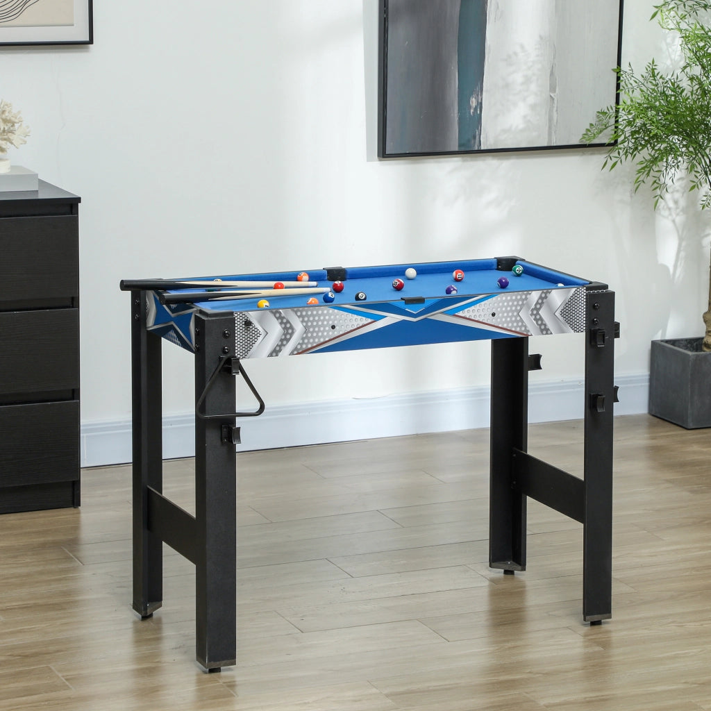 Tavolo da gioco 5 in 1 ¨C Minimal ¨C MDF, plastica, blu