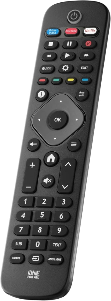 One For All telecomando di ricambio per TV Philips 2.0, Nero