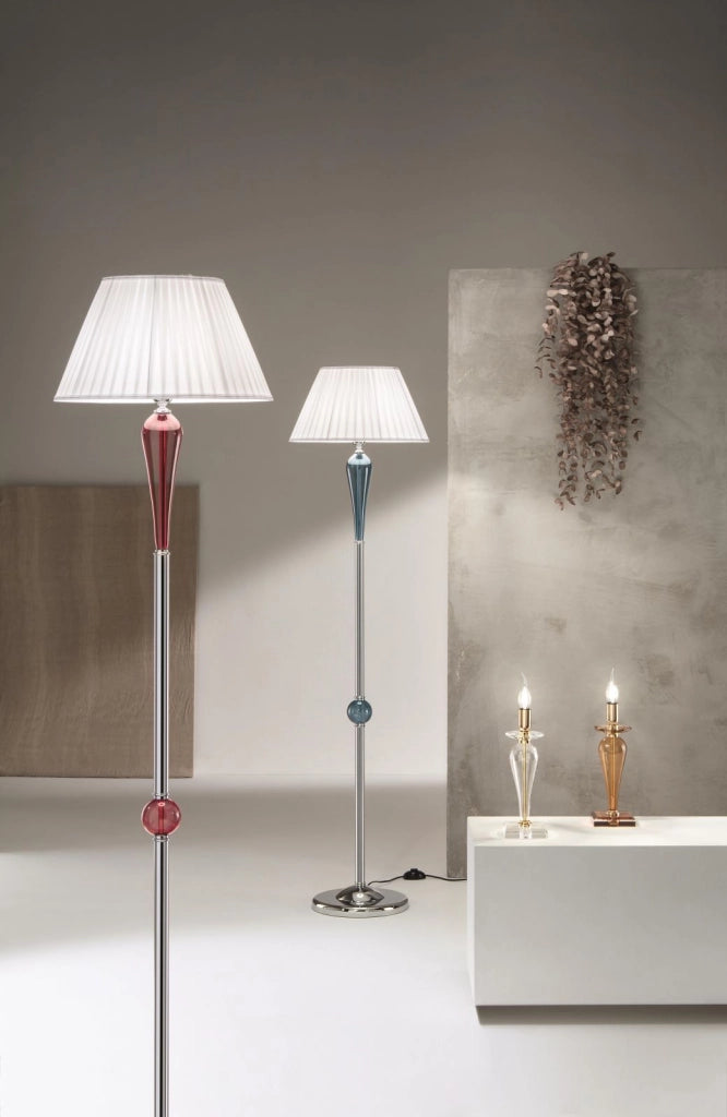 PIANTANA PAGANINI OTTANIO/CROMO 1 LUCE ATTACCO E27 H.153+26CM