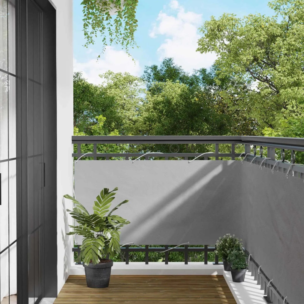 Schermo da balcone Grigio chiaro 75 x 200 cm 42030542