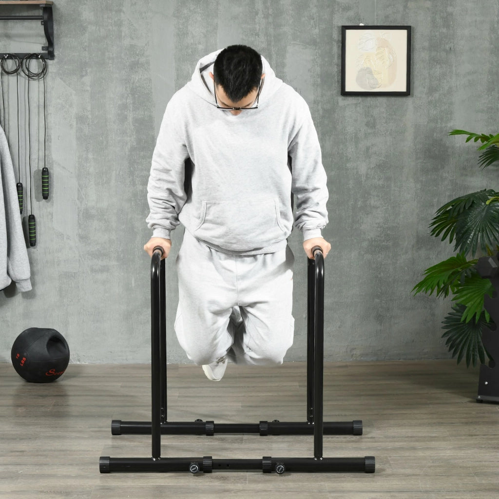 Barre Parallele ¨C Minimal ¨C Nero, Acciaio, 90-102x65x80-90cm