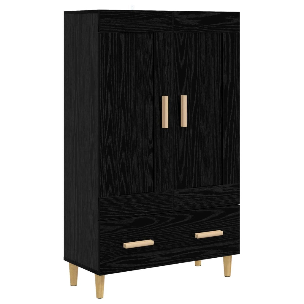Credenza Rovere Nero 70 x 31 x 115 cm Legno ingegnerizzato 8009851