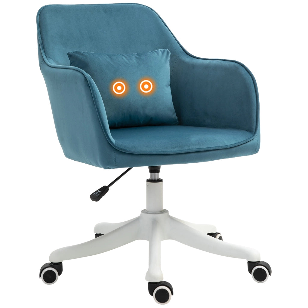 Poltrona da ufficio massaggiante con cuscino lombare ¨C Minimal ¨C blu