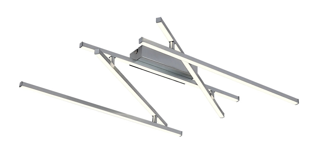 Plafoniera LED Rabalux Negan 40W argento 178cm 4000K