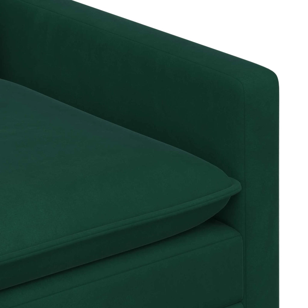 Set di divani 2 pcs Verde Scuro Velluto 3417069