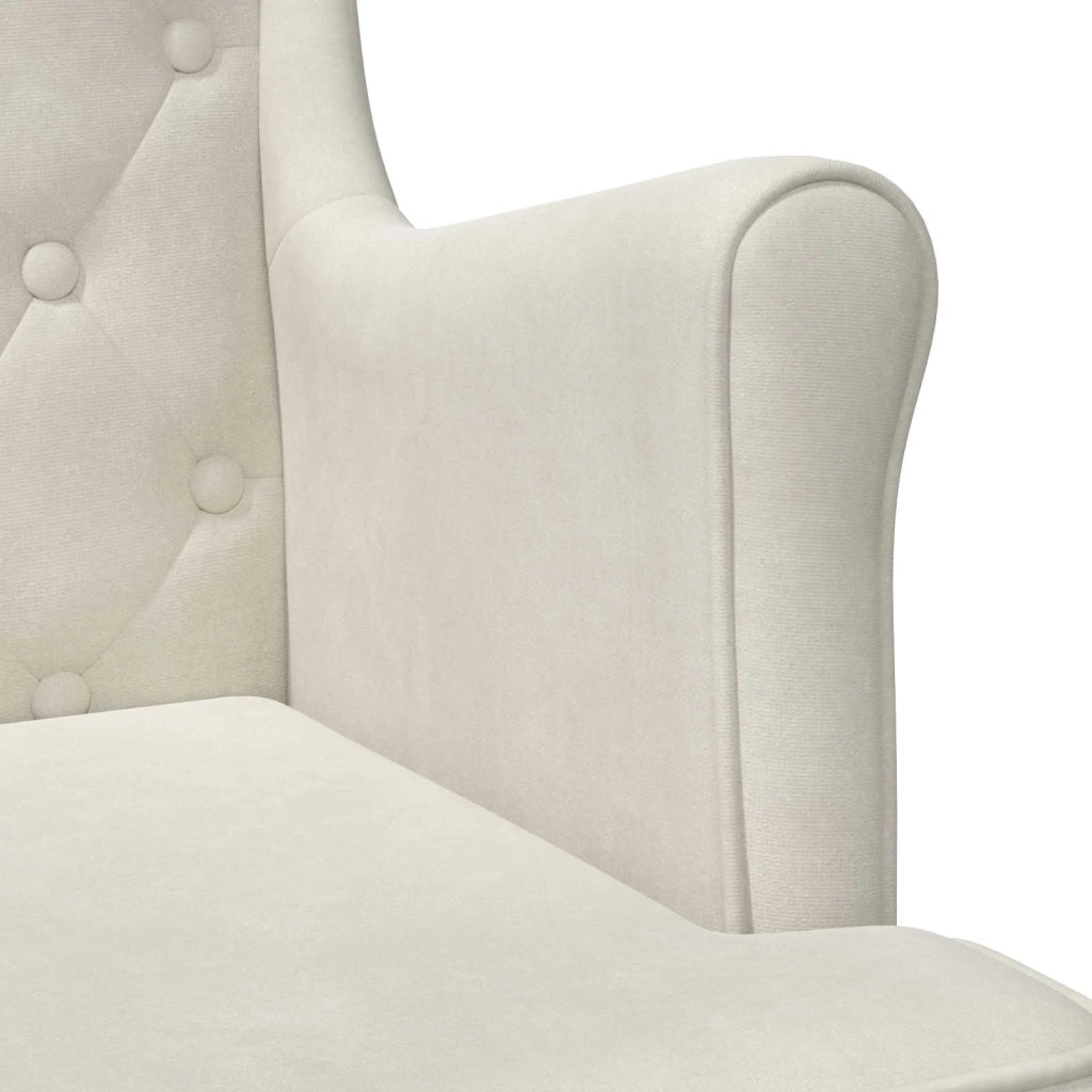 Poltrona Crema Velluto 42029933