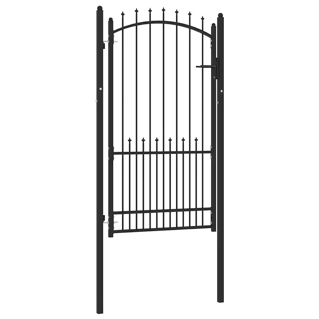 Cancello della recinzione con punte EMMEN 100 x 175 cm 146401