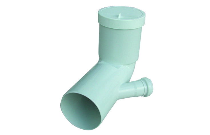 CURVA BIANCA WC PROLUNGATA ATTACCO BICCHIERE SX  VALSIR- Diam. 110 / 40- VALSI- pezzi 1