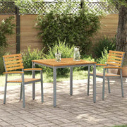 Sedia da Giardino 2 pcs Marrone 56 x 57 x 87 cm 4010624