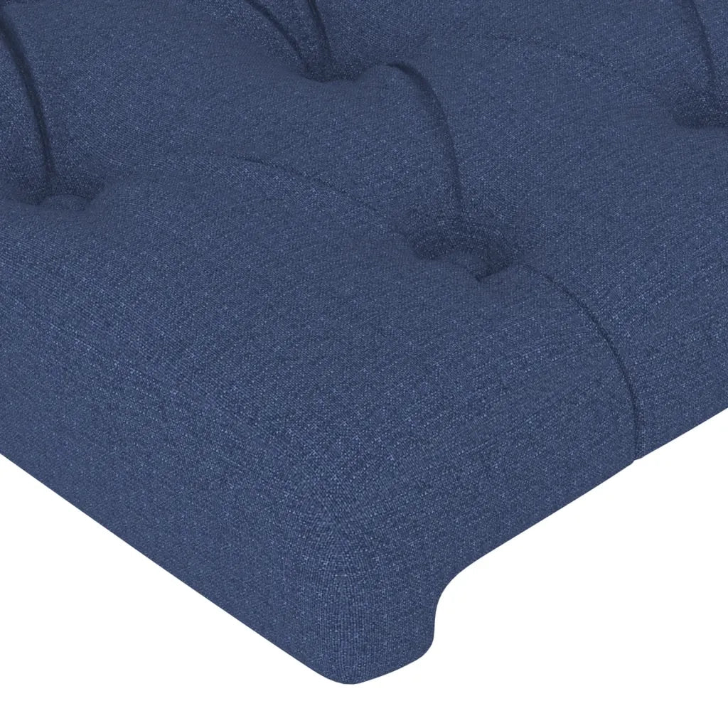 Testiera ad Orecchio Blu 93x23x118/128 cm in Tessuto 3118280